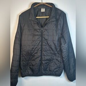 PINK Victoria's Secret Black Lightweight  Puffer Jacket.Perfect for Packing! Med